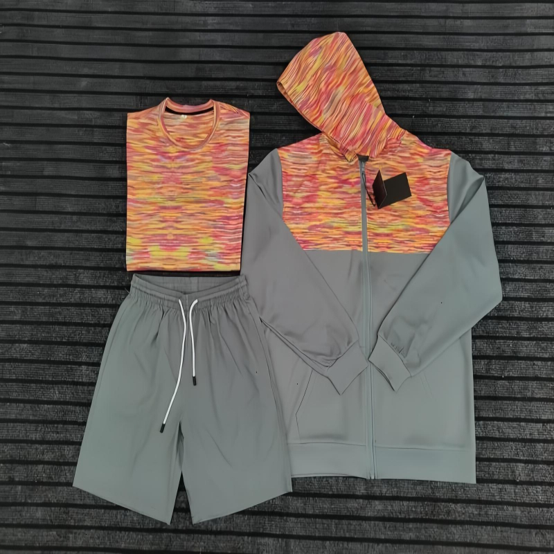 High Quality montirexs tracksuit AAA+ monterex tracksuit kid tech 3 piece set Mens tracksuit sports fiess suits running shirts shorts sportswear gym