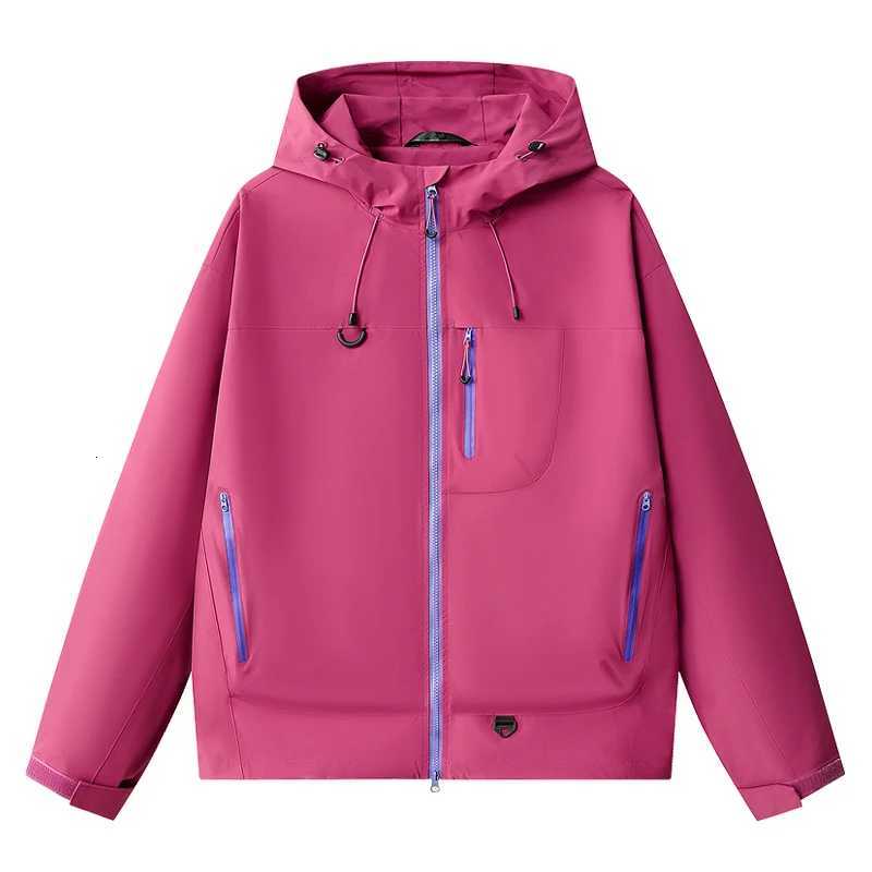 Outdoor Jackets Hoodies Unisex Waterproof Hooded Rain Jacket Windproof Outdoor Hiking Coat Lightweight Outerwear Q261008