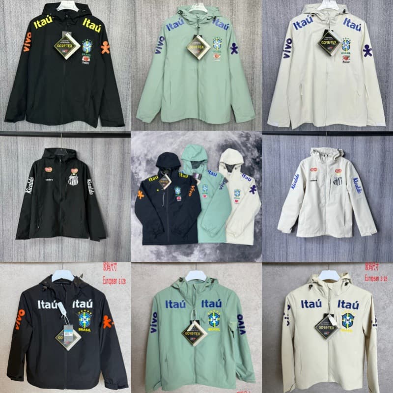 10A Designer Nkniky Brazil Windbreaker Jacket Men Veste Homme Bresil Women Jackets Coat Hoodie Mens Y2k Wind Breaker Waterproof Tracksuit BREJ B1