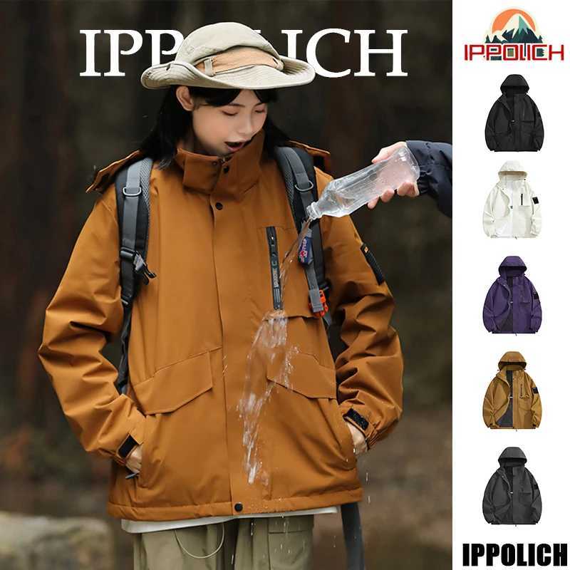 Outdoor Jackets Hoodies Hiking Jacket Men Windproof Waterproof Coats Hooded Women Jacket Outdoor Hiking Outerwear Camping Climbing Coats Couple Jack