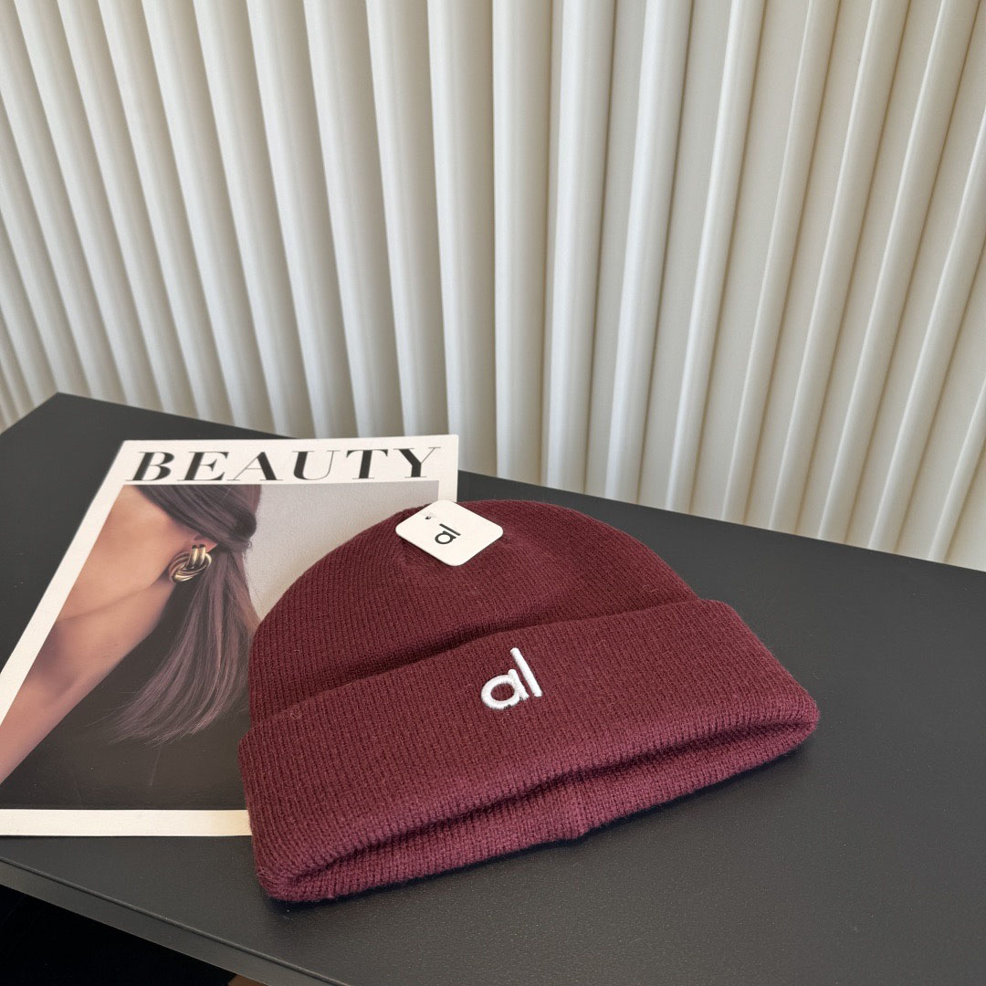 designer beanie for women hat winter wool knitted fine line solid color embroidered letter logo classic man hats warm casual simple styles