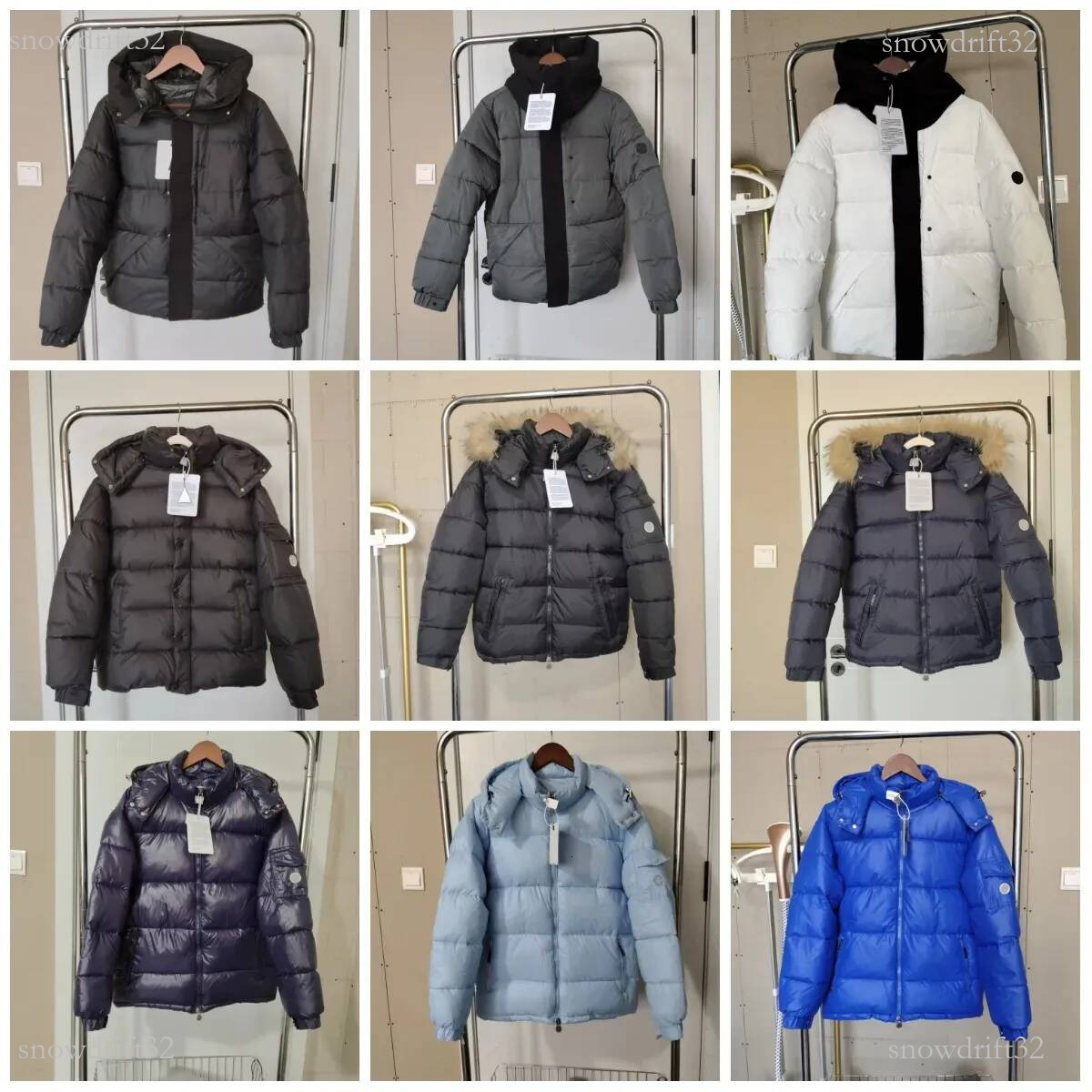 monlycler jacket tops puffer jacket Down vest Men's Jackets Designer maya jacket shining zipper Hooded Coat Winter lambskin jacket waterproof s