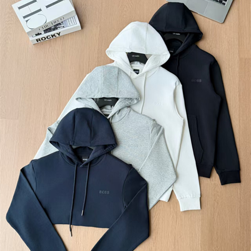 Designer Hoodie Men's Hooded Sweatshirt Jacket Autumn Bossi And Winter New Loose Elastic Letter Trendy Pullover Top