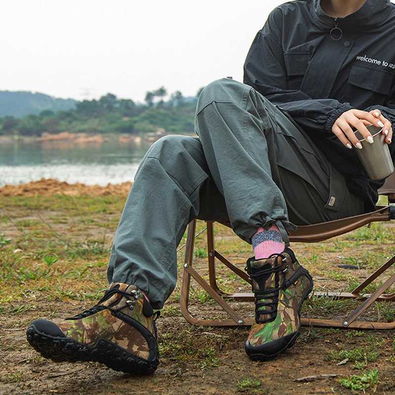 Outdoor Shoes Sandals 2025 XIANGGUAN Man Outdoor Waterproof Canvas Hiking Shoes Low Boots Anti Skid Wear Resistant Breathable Fish Climbing Sneakers