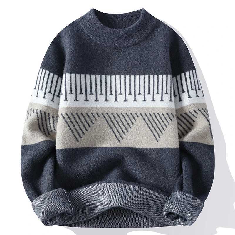 Men's Sweaters Fall Mens Christmas Cashmere Sweater Autumn Winter O Neck Men Pullover Tops Quality Male Pullover Sweaters Thick Warm Pull Homme
