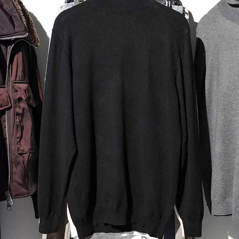 Design Men's Slim Fit Roll Neck Turtleneck Knit Sweater Long Sleeve Solid Color Business Casual Winter Warm Pullover Top
