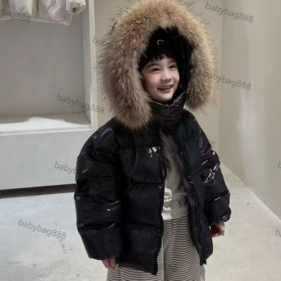 Designer Kids Down Jacket, Warm Winter Coat for Boys Girls, Waterproof Puffer Outerwear, Lightweight Windproof Children Winter Parka A7