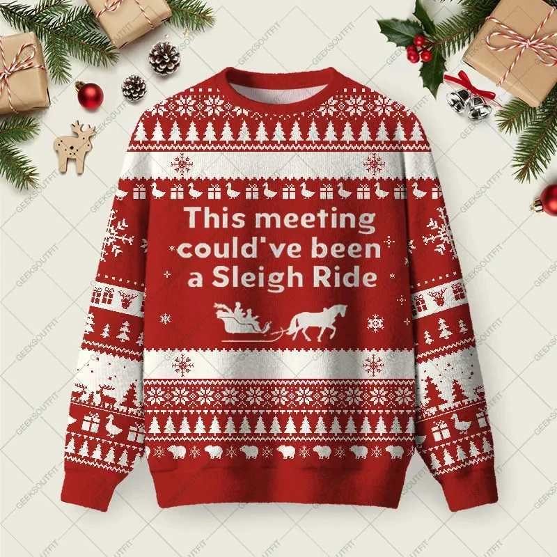 Men's Sweaters Without Data You're Just Another Person Ugly Christmas Sweater Harajuku Fashion Women Jumper Sweater Unisex Streetwear 2026