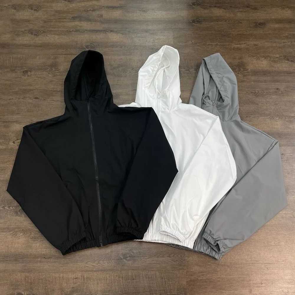 Yao Fashion Oversize Casual Strtwear Solid Color Vintage Hooded Coat Sun Protection Clothing Loose Jacket For Men T261008