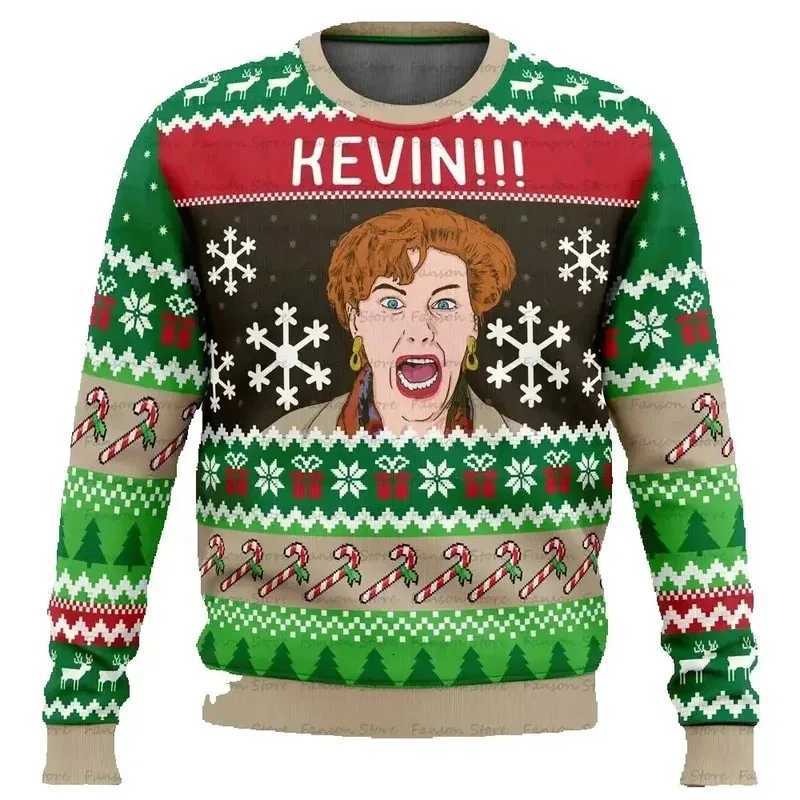 Men's Sweaters Ugly Merry Christmas Sweater for Men and Women Cartoon Animation Pullover 2026 Fashionable Harajuku Style Long-sl1 Top D261009