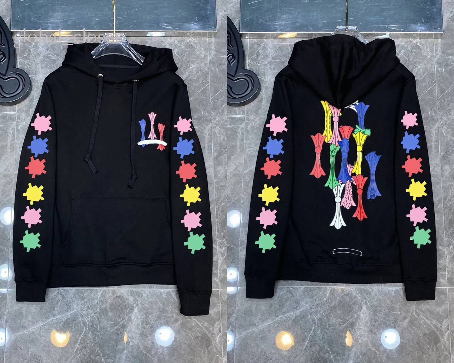 chrome hoodie Designer High chrome hoodie Quality Heartness hoodie Men Women Hoodie cross sanskrit Sweatshirts Pullover Letter Printed Chromelies ho
