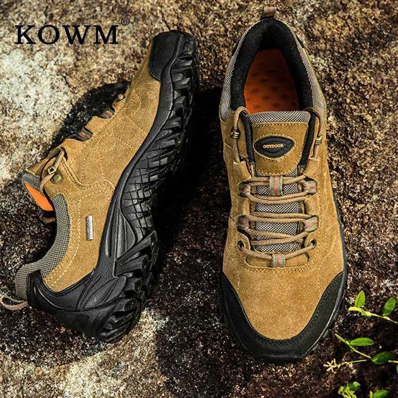 Outdoor Shoes Sandals Leather Hiking shoes Men Waterproof Hunting Boots Tactical Boots Ankle Trekking Shoes Outdoor Sneakers Male Casual Tennis Shoe