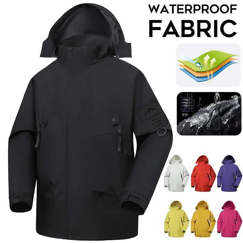 Unisex Waterproof Hiking Jacket Couple Outdoor Softshell Hooded Jacket Windbreaker Camping Coats Lightweight Spring Autumn Coats Q261008