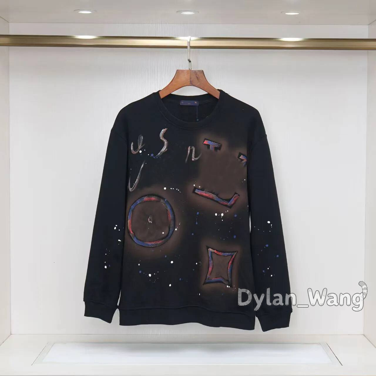 Designer lou isvuit ton Hoodie Jackets Spring Winter Cotton Vintage Luxury Fashion Brand Oversized Flower Hoodies Womens Mens Washed Orange Sweatpan