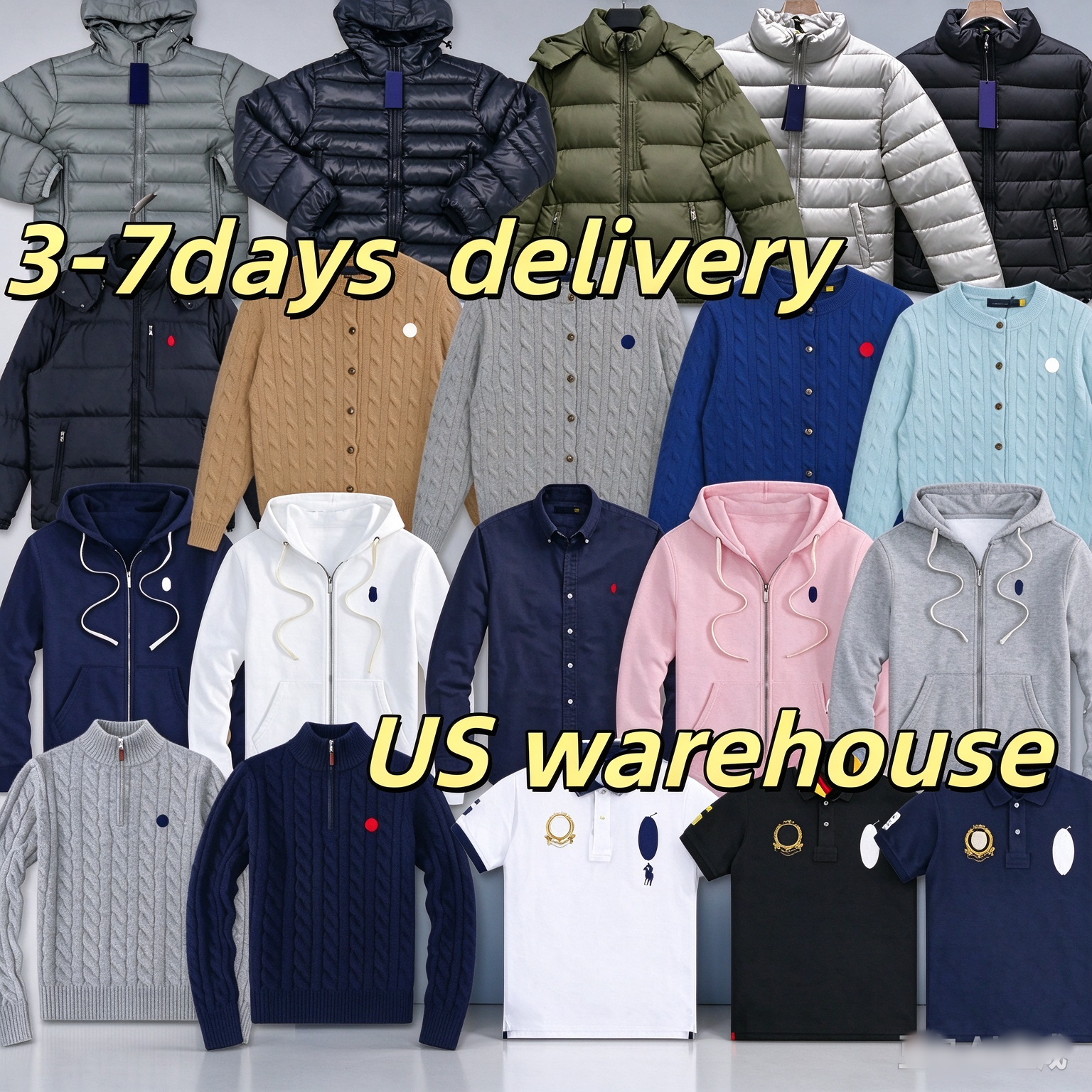 Raph Luren Classic Retro Cable Knit Sweater for Men Women Lightweight Puffer Jacket Zip Hoodie Lapel Casual Shirt Daily Streetwear