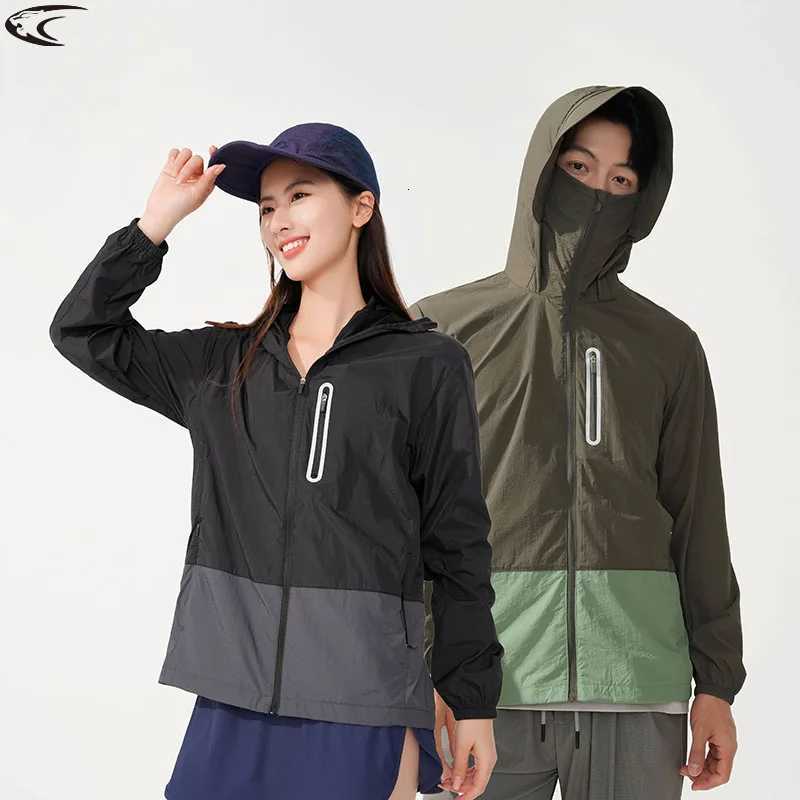 Outdoor Jackets Hoodies LNGXO Women's Men's Waterproof Anti-UV Windbreaker Camping Climbing Trekking Hiking Jacket Unisex Quick Dry Sun Pr