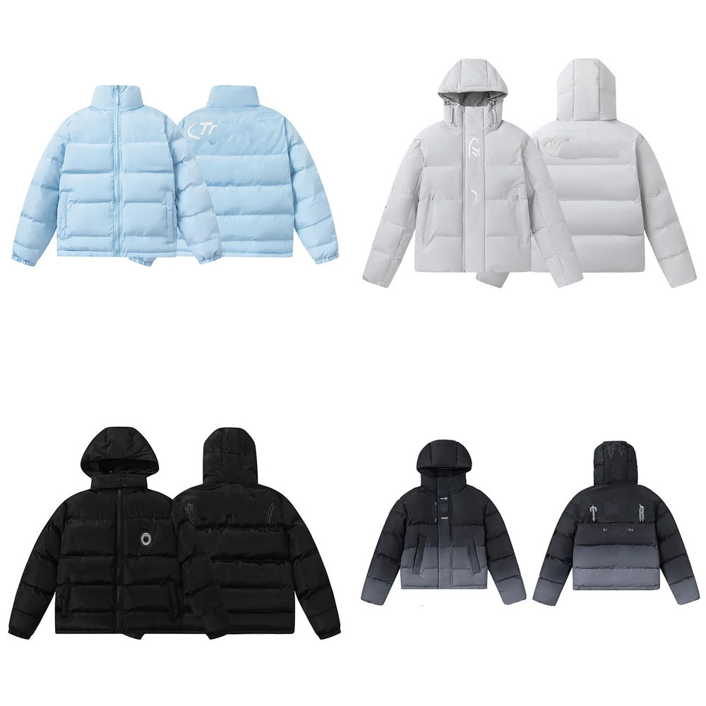 Trapsstarly Puffer Jacket Men Designer Parkas Embroidered Letter Stand Up Collar Trendy Explosive Cotton Oversized London Trapness Star Pullover Swe