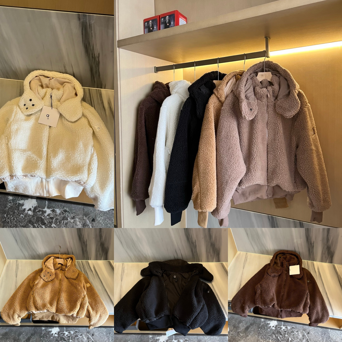 3046A Thick Lambskin Hoodie Jacket for Women Winter Short Slim Fit Top Overcoat with Attached Hat Sports Coat Gym Clothes Women Women Yoga Jacket