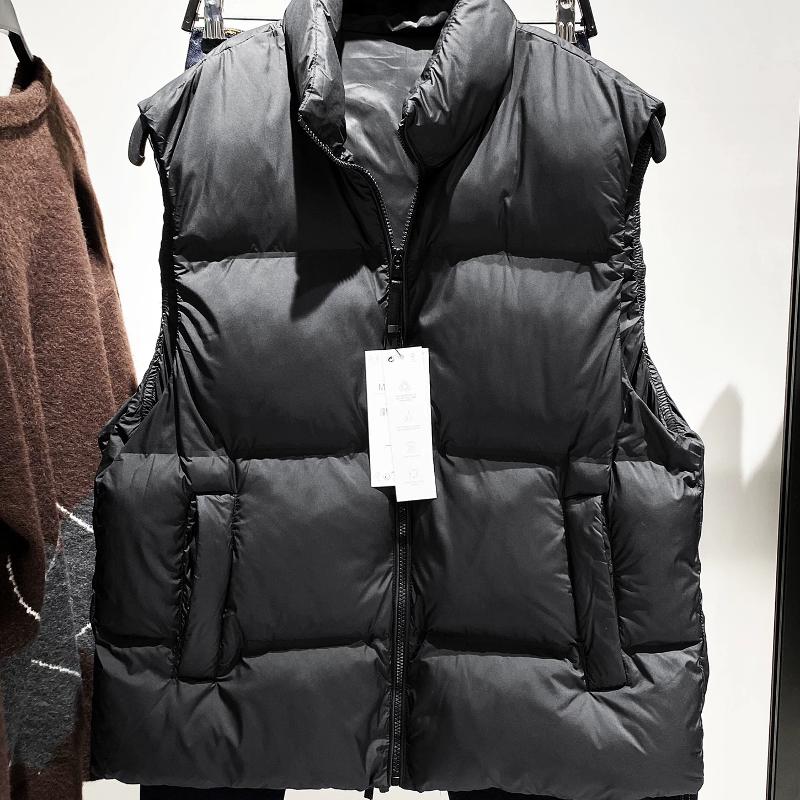 Gilet matelassé matelassé d'hiver pour hommes, sans manches, col montant, en coton, chaud et épais, vêtements d'extérieur décontractés, solide, n