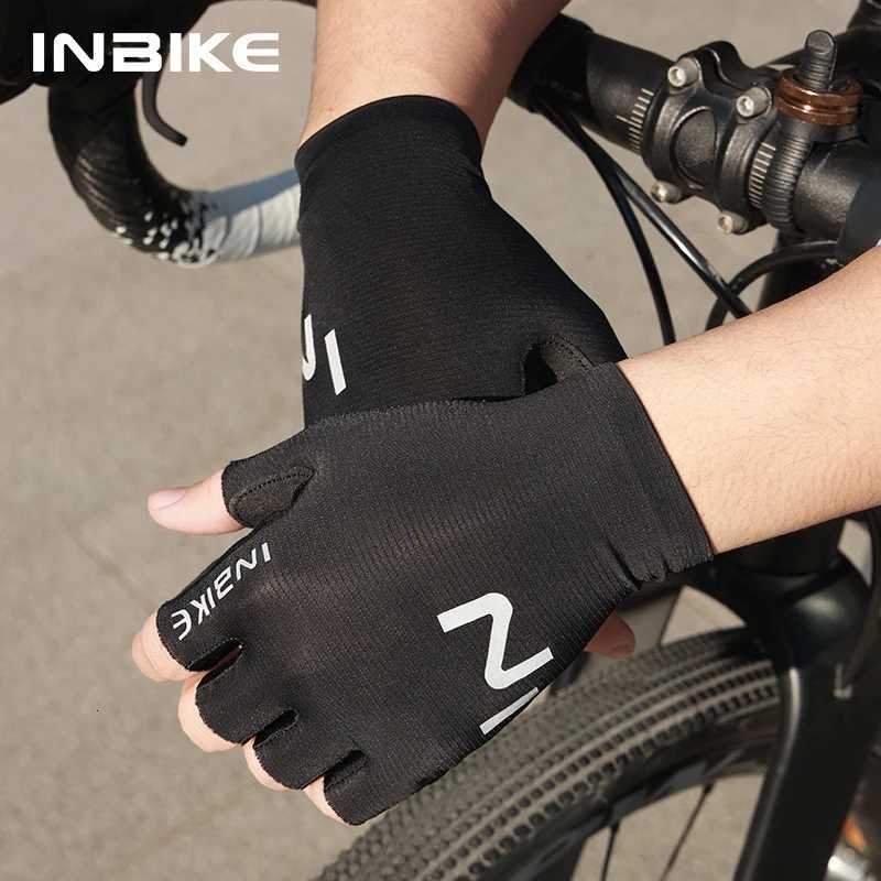 Sports Gloves INBIKE Cycling Half Finger Gloves for Men And Women Breathable Wrist Protection Padded Bicycle Riding Mitts Q261008
