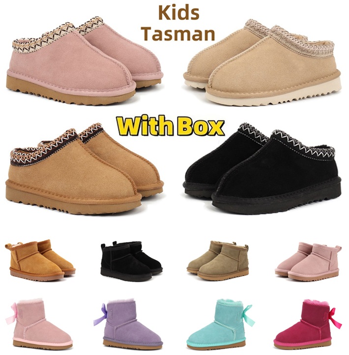 with Box Kid Boots Tasman tazz Slippers Toddler Shoes Australia Girl youth little Baby Child Children infant enfant Preschool Winter Snow Classic Ul