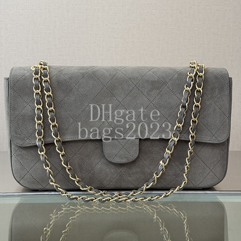 Maxi Flapbag Master Quality designer bag 32CM handbag Suede Calfskin Shoulder Bag Luxury crossbody bag with gift box X011CC