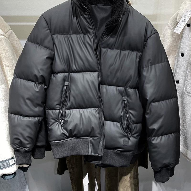 Veste d'hiver rembourrée de styliste pour hommes, manteau chaud et épais, décontracté, poches zippées, coupe ample, manches longues, vêtements d'