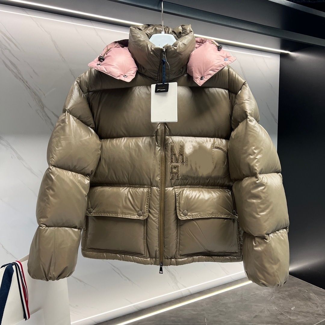 Hooded Women Cropped Padded Coat Single Breasted Stand Collar Pockets Female Jacket Casual Fashion Warm Lady Clothing
