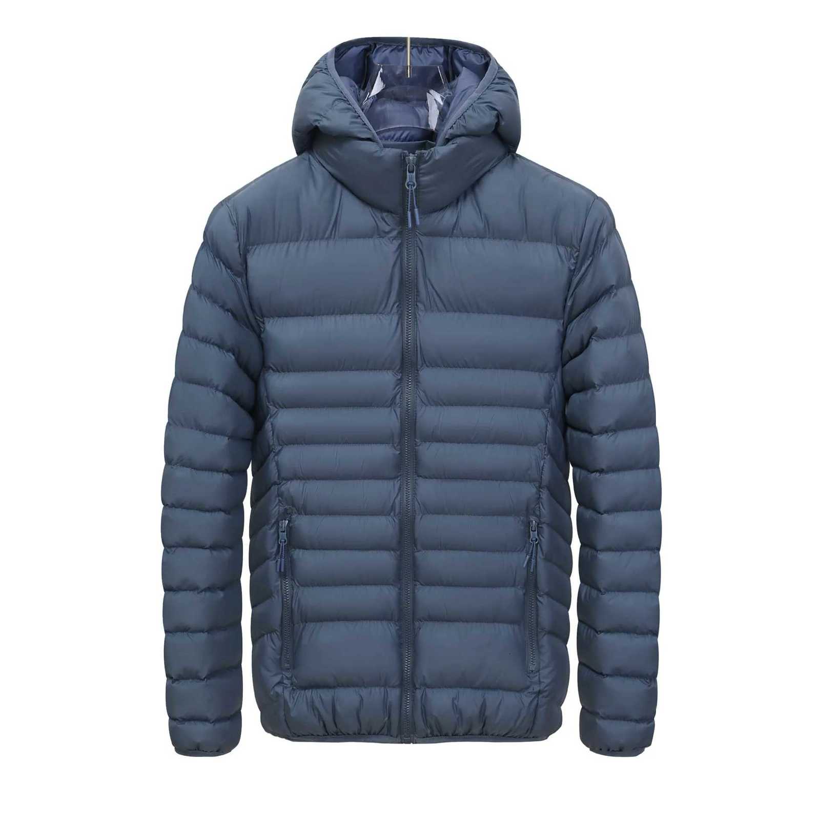Outdoor Jackets Hoodies Winter Men Lightweight Parkas Hiking Jacket Warm Coat Windproof Fleece Thicken Jacket Outdoor Hooded Coat Male Windbreakers