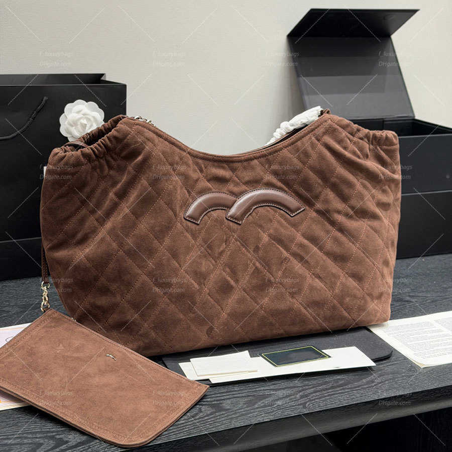 Evening Bags Designer tasche Suede Hobo Tote Bag Women Large Capacity Shoulder Handbag with Small Pouch Vintage Purse for Fall Winter Daily Commute