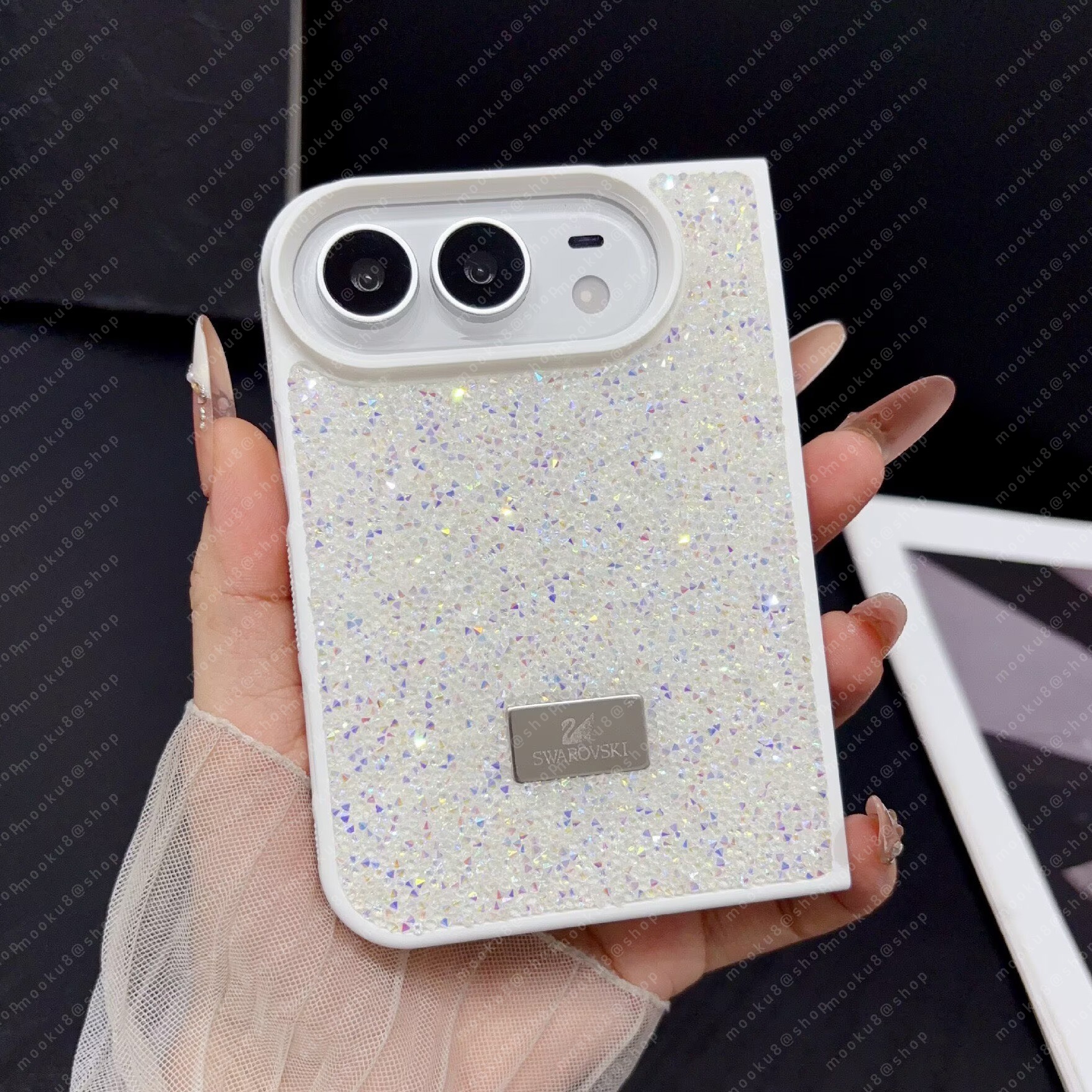 Luxury Glitter Diamond Phone Case for iPhone Duo 18 17 16 Pro Max 17 Pro 14 13 12 15 Plus Samsung Galaxy S26 Ultra S25 Plus S24 S23 Designer Bling S