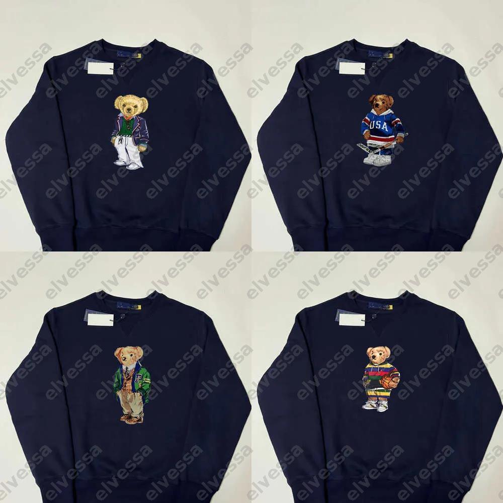 designer Men's Hoodies Sweatshirts Fashion Mens Sweater T-shirt casual Teddy Bear print pullover Hoodie Cartoon sweatshirt Designer Christma
