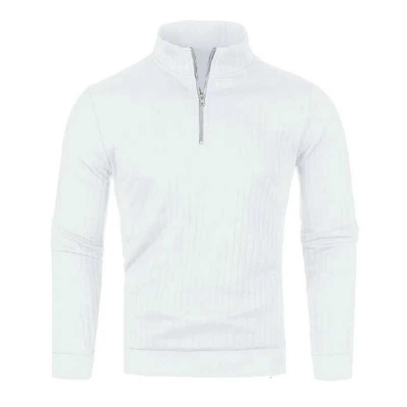 Men's Sweaters Men's Half High Collar Pullovers Zipper Knitted Men's Vintage Autumn Loose Ops Casual Long sl1 Solid Color All-match S