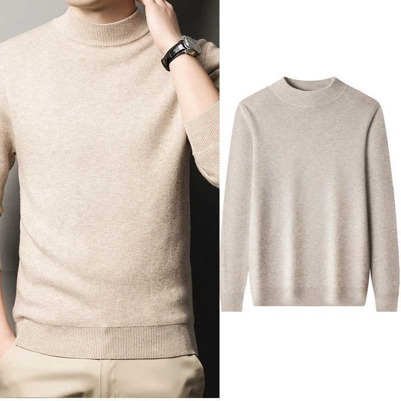 Men's Sweaters Slim Black Tops Men Autumn Winter Turtleneck Long sl1 Slim Pullover Sweater Blouse Top Good Quality Spring Autumn Pullover D2610