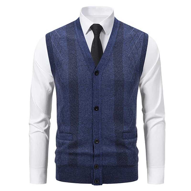 Men's Sweaters Men sl1less Sweater Cardigan Button Down Casual Knit ve1s Autumn Winter fl1 ve1s Cardigan D261009