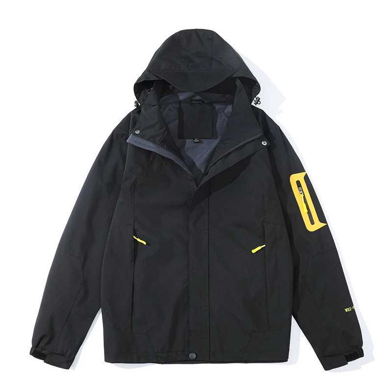 Outdoor Jackets Hoodies Autumn Single-layer Storm Hooded Jacket Men's Women's Thin Hiking Coat Men Color Block Windbreaker Jacket Outdoor