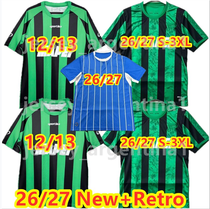 BERARDI 26 27 US SassuoloS Calcio Maillots de football BERARDI LAURIENTE MULATTIERI PIERINI MORO THORSTVEDT BOLOCA Chemises pour hommes