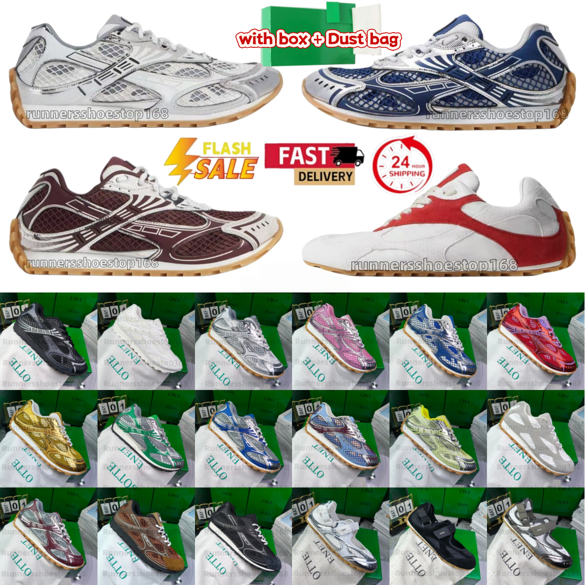 Orbit Sneaker Designer Casual Running Shoes Flash Mary Jane Runner Sneakers Men Women Sneakers Sports Breathable Leather Mesh Matching Lace Up Runni
