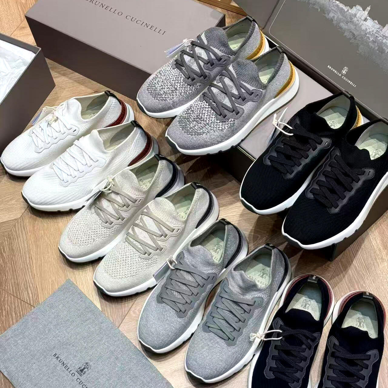 Top men Outdoor travel run Classis basketball City Sports shoes Designer loafer Spring luxury tennis knitting flat dress shoe gym casual shoe Summer