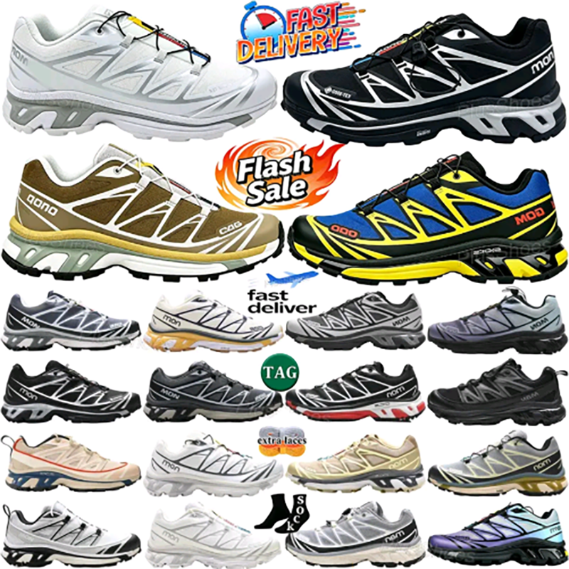 XTMM6 Xt6 Shoes XT-Q Quest Designer alomon Shoes Trainers Black Silver Yellow White Vanilla lce Retro Women Chaussure Running Sports Outdoor Non Sli