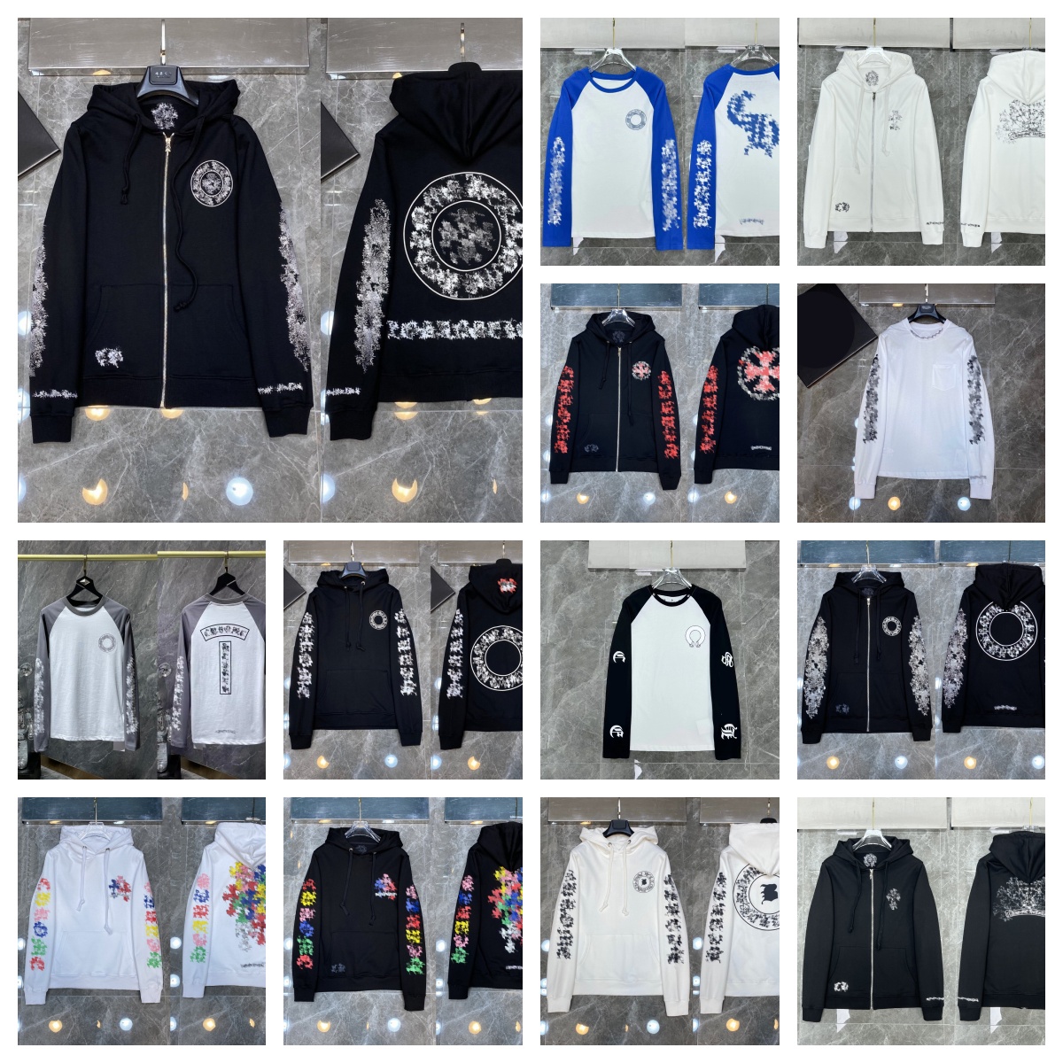 Men Designer hoodies zipper jackets Zip Up Fall Winter Sweatshirts Hoodie Long Sleeves Hoody Loose cotton Coat Mens Woman hip hop streetwear Clot