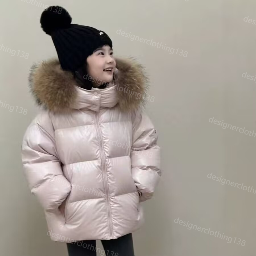 Designer Kids Down Jacket, Boys Girls Warm Thick Winter Outerwear, Windproof Lightweight Kids Down Coat A5