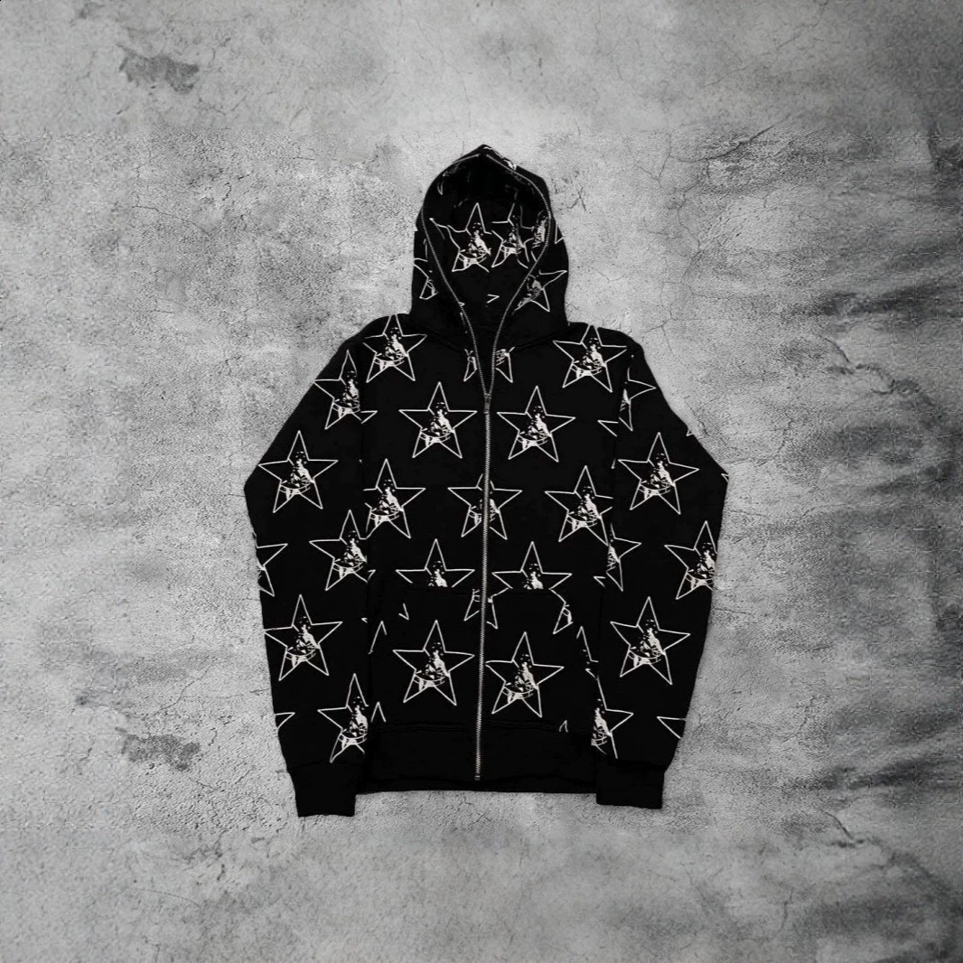 Nouveau sweat à capuche surdimensionné imprimé crâne foncé et squelette, un article streetwear tendance pour hommes et femmes 250928