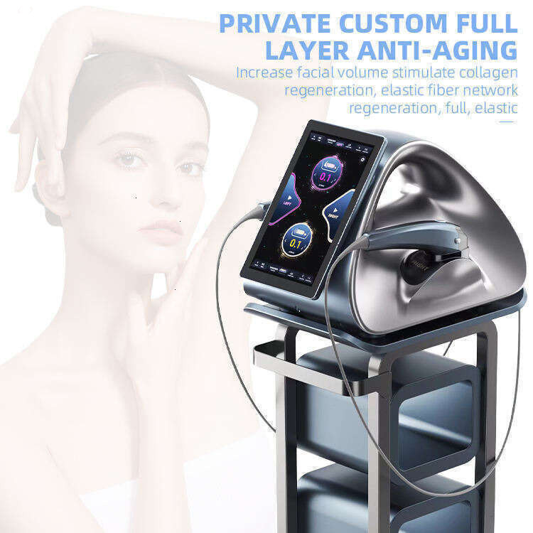 2 Handles HIFU Skin Tightening Face Lifting Anti-Aging 12D HIFU High Intensity Focused Ultrasound Wrinkle Removal Loss Weight Beauty Device