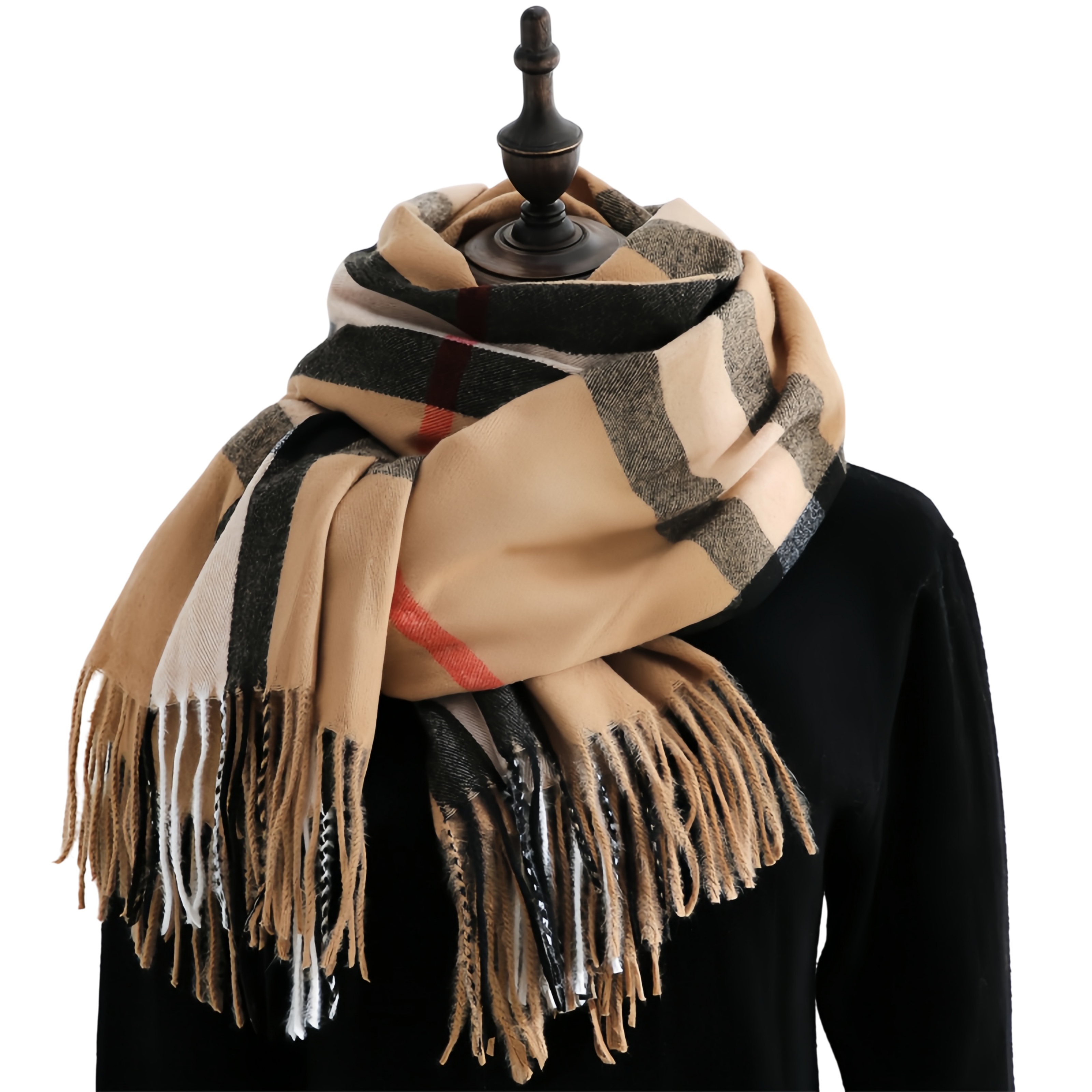 Écharpe de créateur Classique Plaid Femmes Echarpe Écharpes Designer Femmes Schal 100% Cachemire Echarpes Pour L'hiver Chaud Femmes Et Hommes Fou
