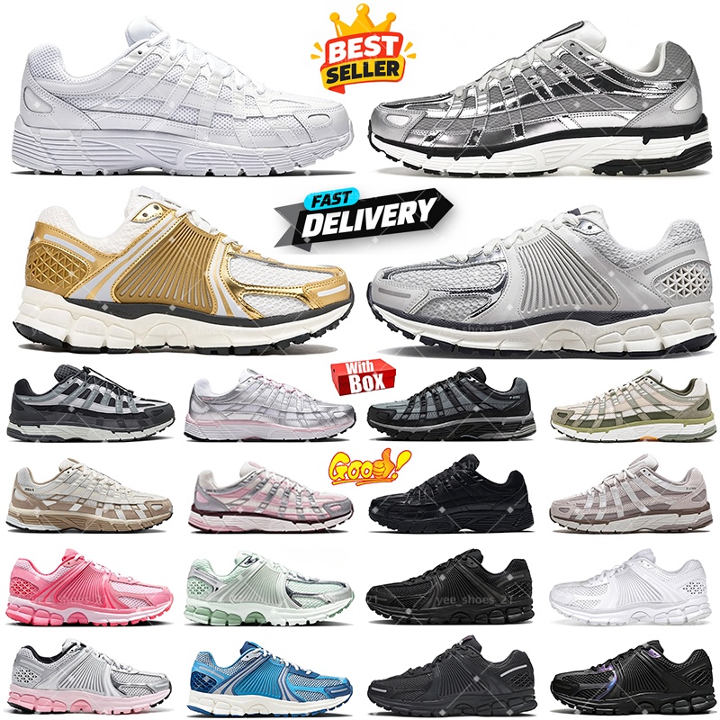 Chaussures de designer P6000 P 6000 Designer pour hommes Femmes Sneakers Triple Blanc Blanc Gris Blue Blue Femmes Outdoor Trainers sportifs Chaus