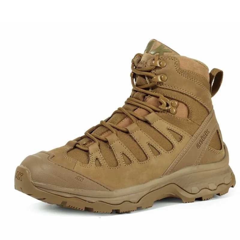 Outdoor Shoes Sandals Hiking Shoes Tactical Boots for Men Leather Sneakers Outdoor Sport Trekking Climbing Work Combat Desert Boots Q261008