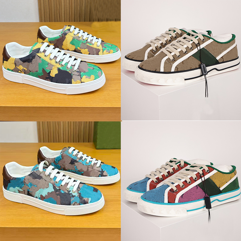 Designer 1977 Ace Men Women Canvas Camouflage Low Top Sneakers Casual Shoes Luxury Fashion Flat Shoes Vintage Pattern Casual Trainers