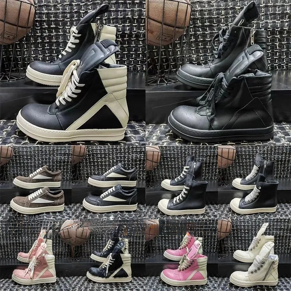 2027 NEW Fashionable Designer rocks owenss shoes Casual Runaway Retro Low Top Geobasket Genuine Leather Canvas Suede Running Sneakers Sports Shoes 3
