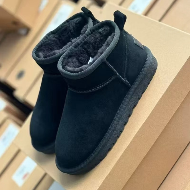Hot Australia Children Shoes Girls Boots Winter Warm Ankle Toddler Boys Bot black pink Shoe Kids Snow Boot Children's Plush ultra mini